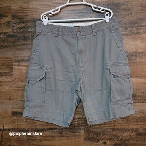 Polo Ralph Lauren Classic Chino Cargo Shorts Size 38 Gray Preppy Coastal Outdoor